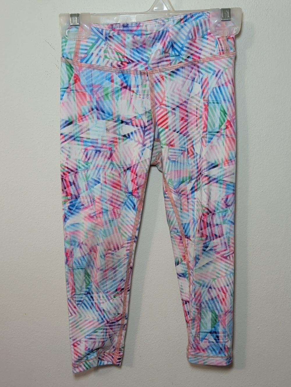 Athleta Girl Rainbow Leggings Abstract Print Sporty Athletic Girls Size XS 6